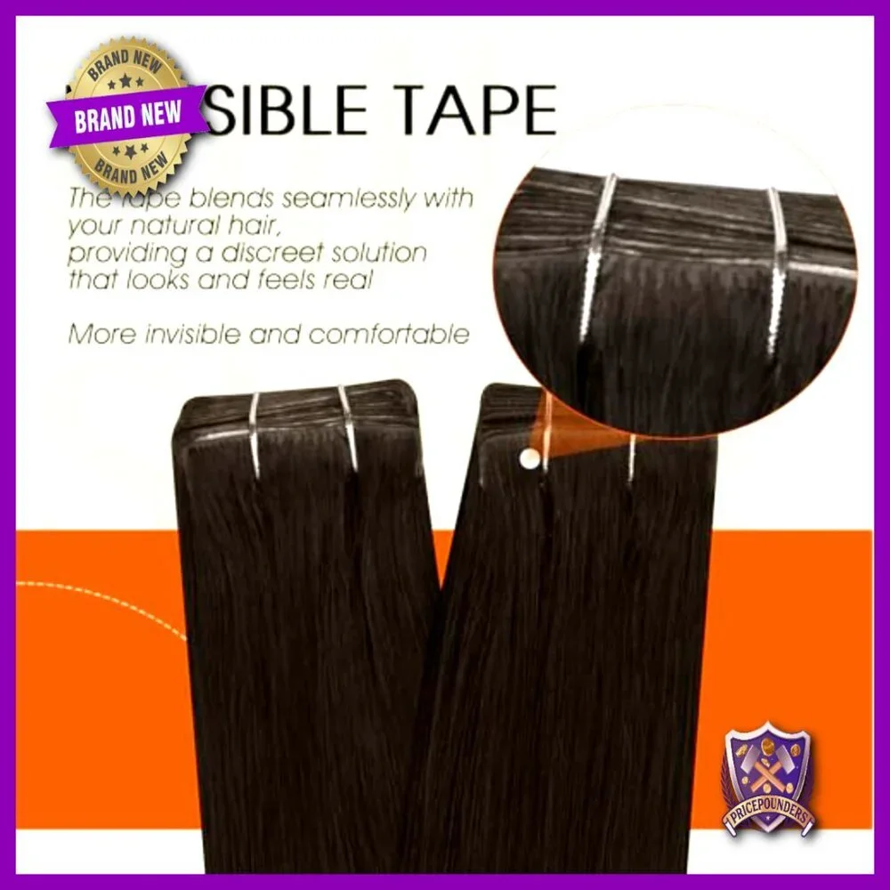 Human Hair Tape-In Extensions 22 Inch Seamless Weft 50g 20pc